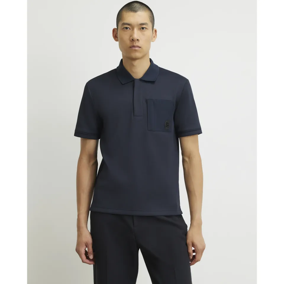 Slim Fit Nylon Pocket Polo Shirt