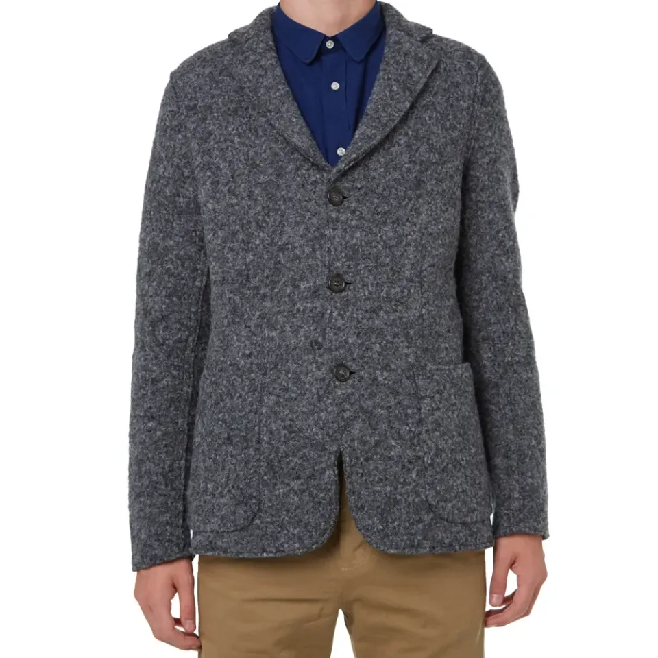 Wool Jersey 3 Button Blazer