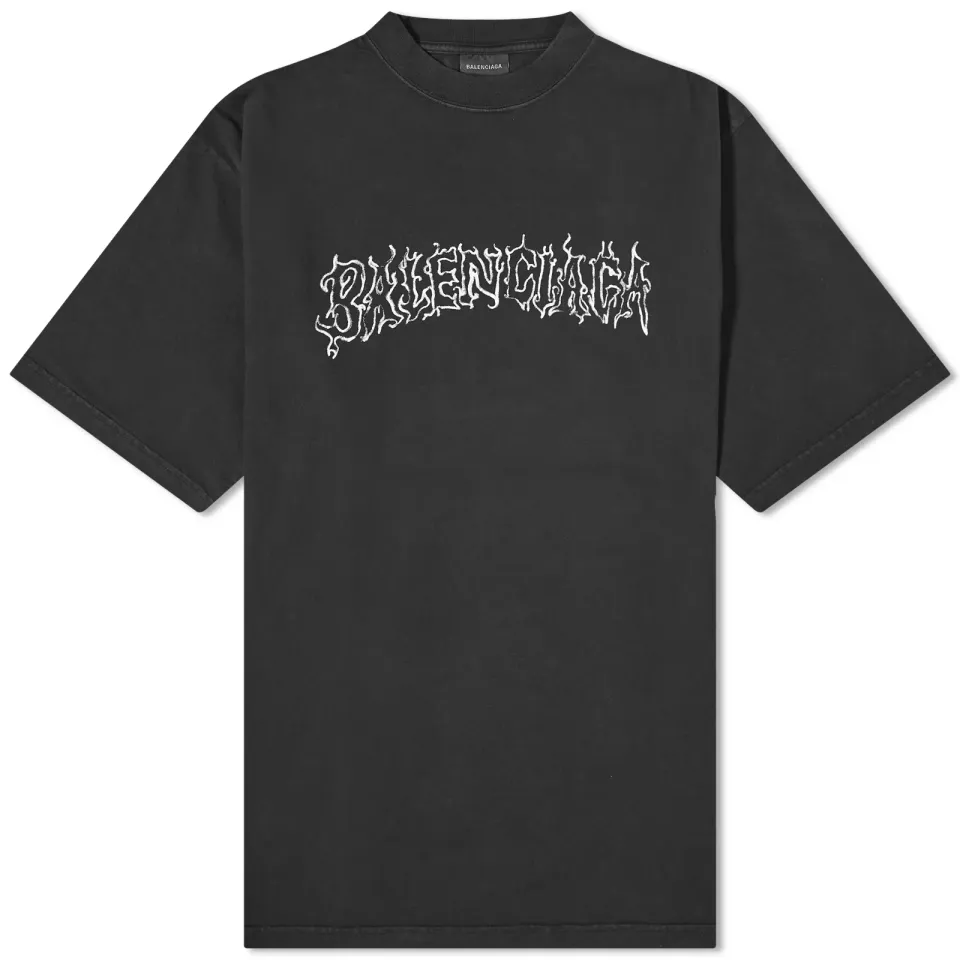 Metal Logo Oversized Tee