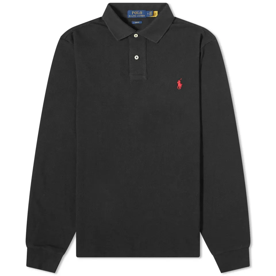Long Sleeve Slim Fit Polo