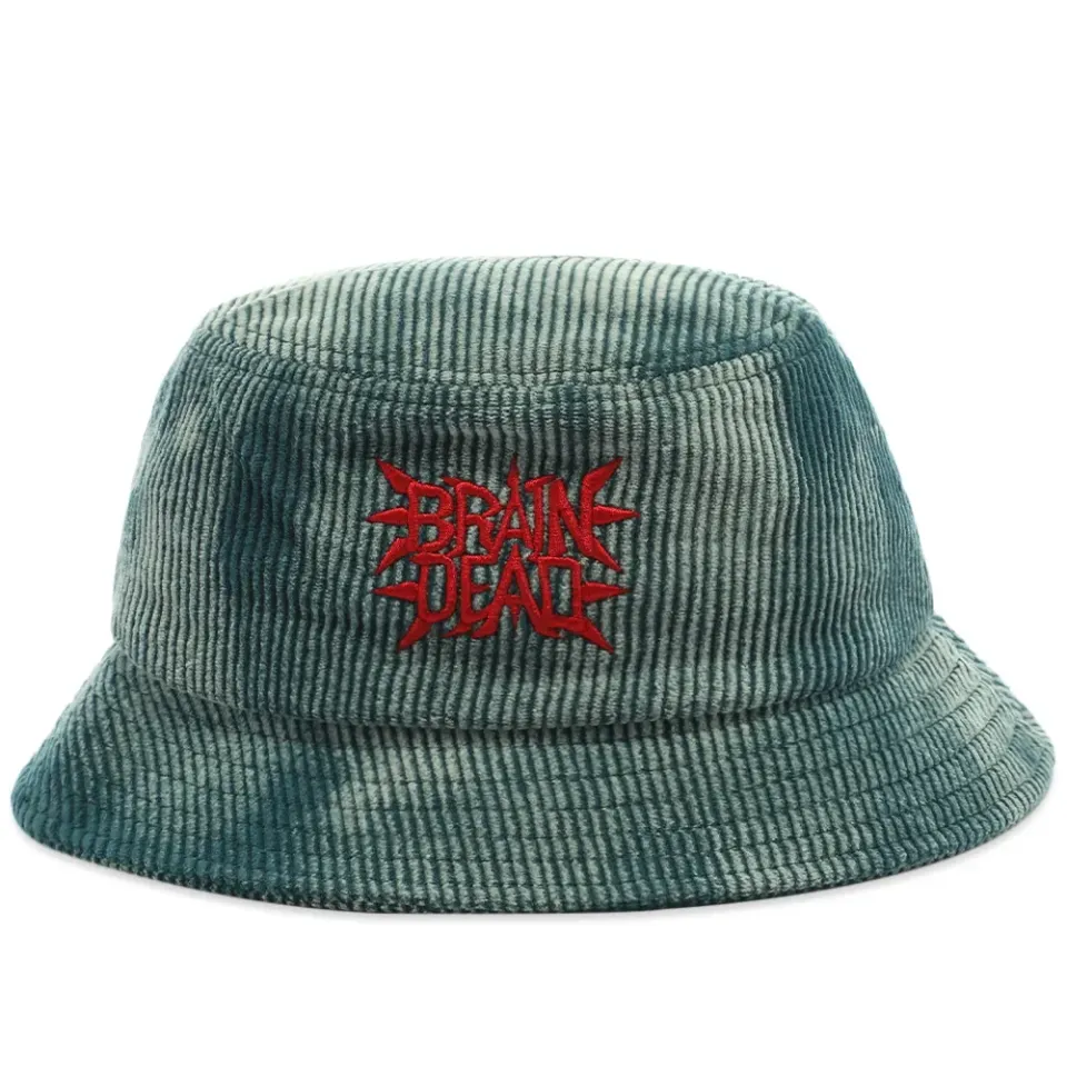 Spikey Bleached Cord Bucket Hat