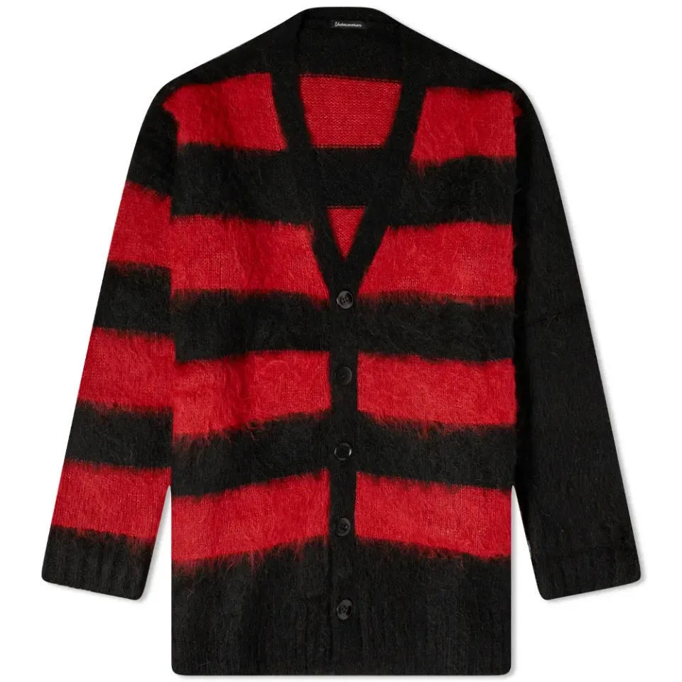 Mohair Striped Cardigan