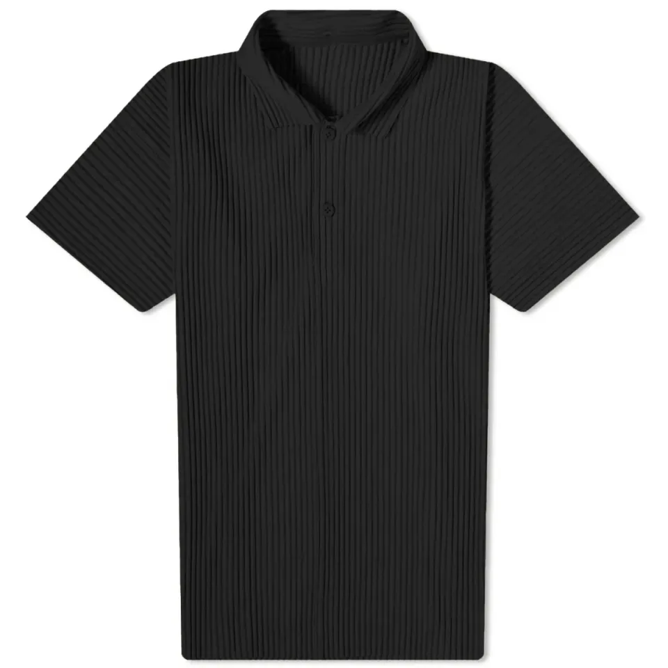 Pleated Polo Shirt