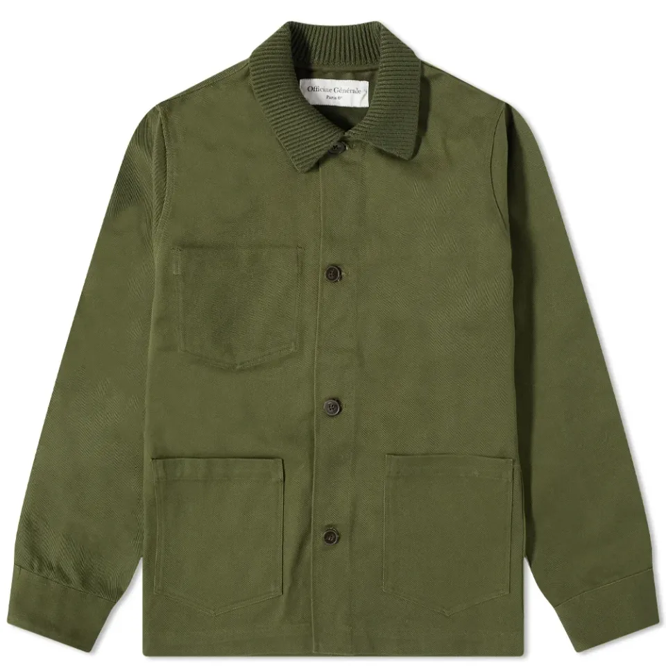 Hypolite Ribbed Collar Chore Jacket