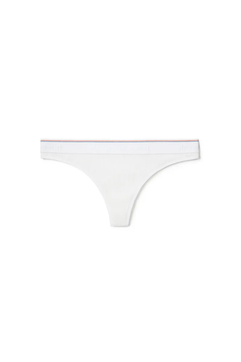 Classic Thong in Ribbed Jersey