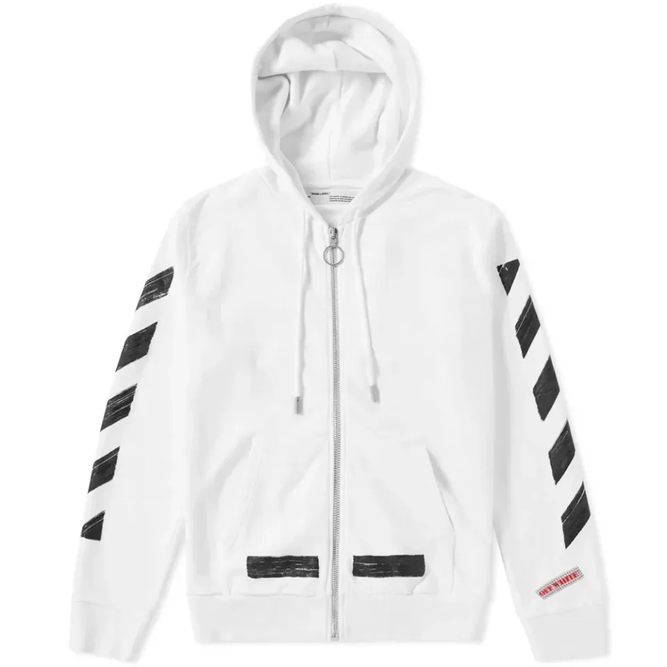 Diagonals Zip Hoody