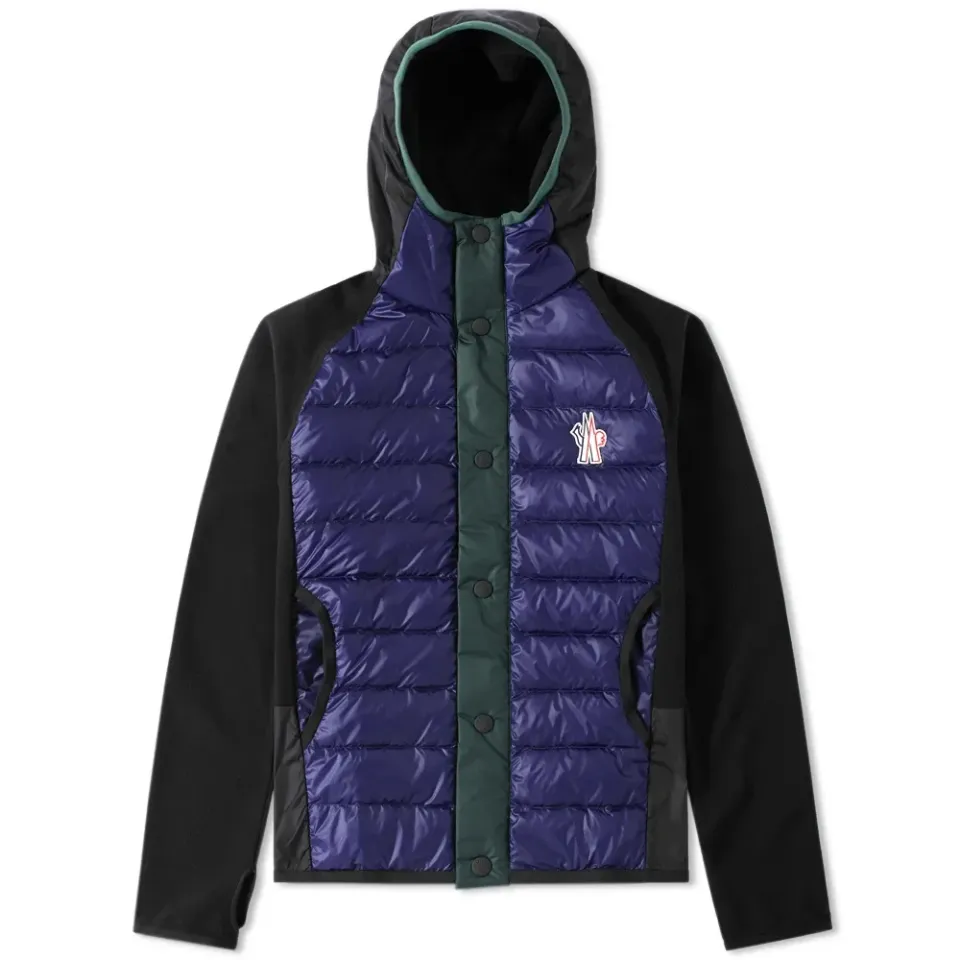 Down Front Hooded Jacket