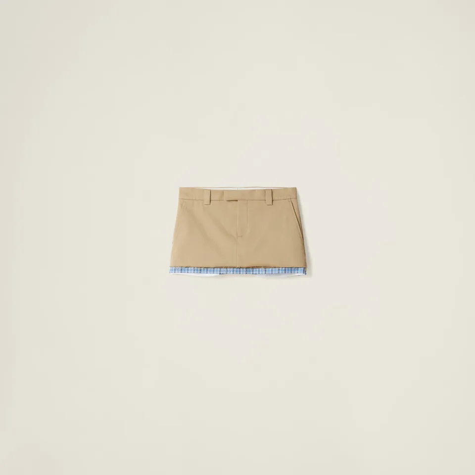 Chino miniskirt