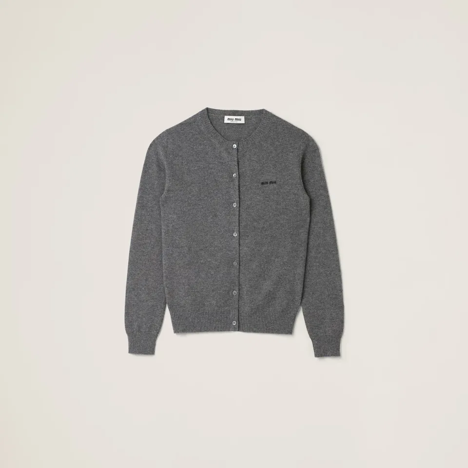 Cashmere knit cardigan