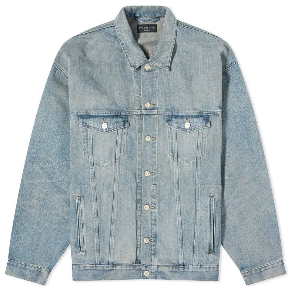 Oversized Logo Denim Jacket
