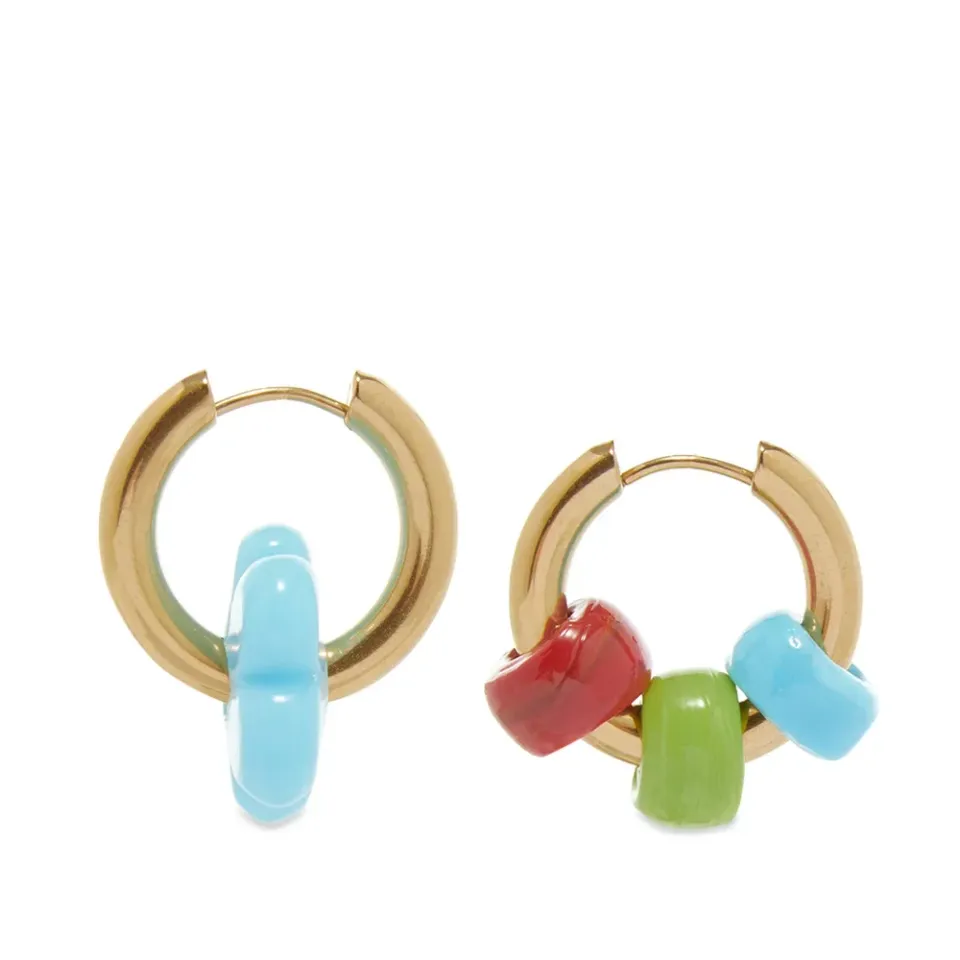 Flower Hoop Earring
