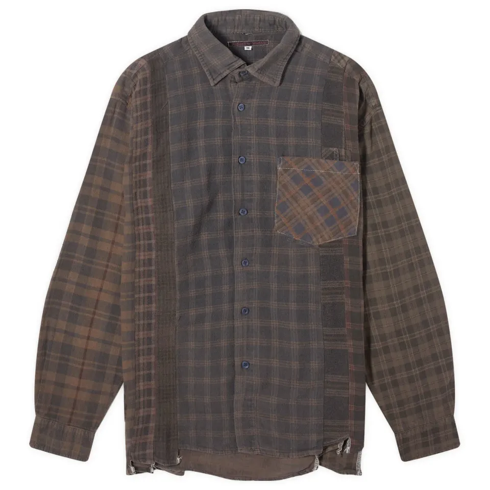 7 Cuts Over Dyed Flannel Shirt