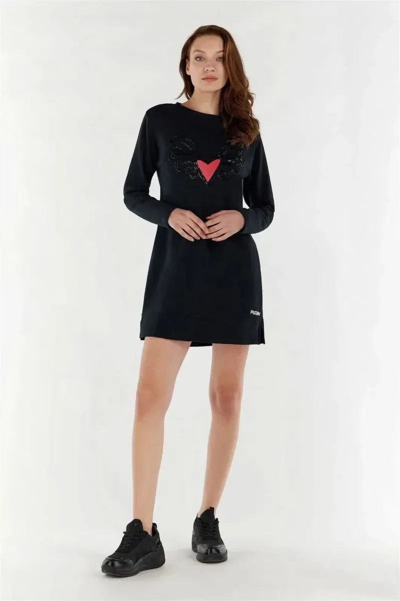 Comfort Fit Dress - Black