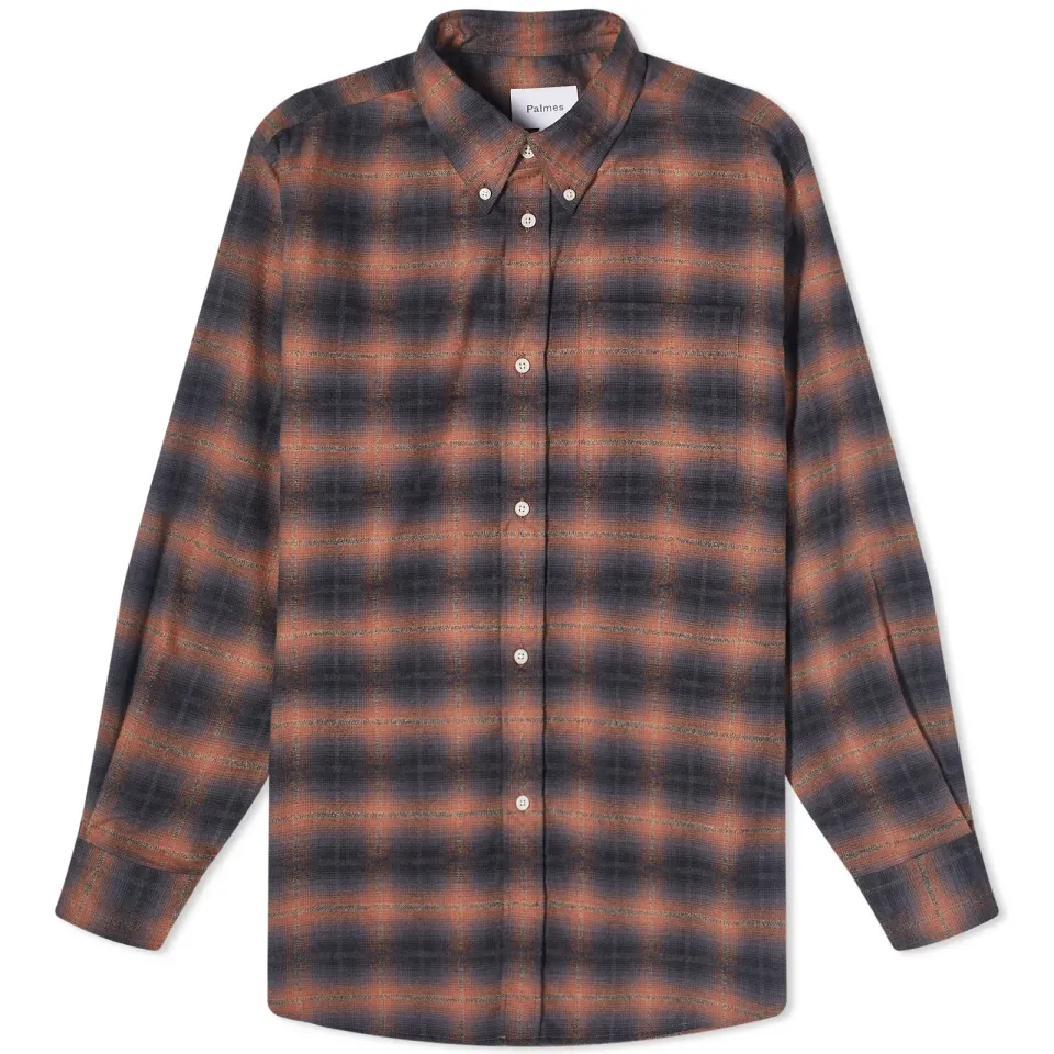 Shadow Check Brushed Oxford Shirt