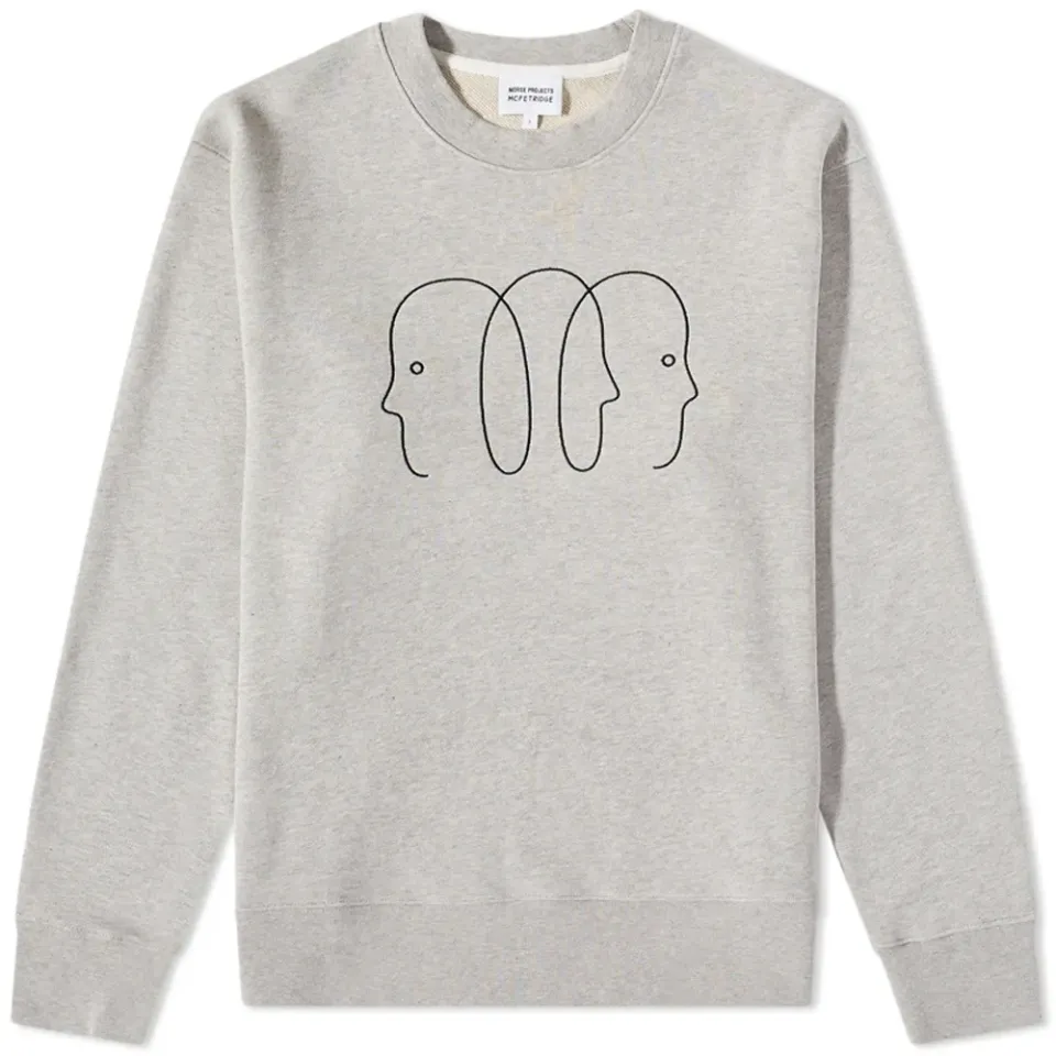 x Geoff McFetridge Faces Crew Sweat