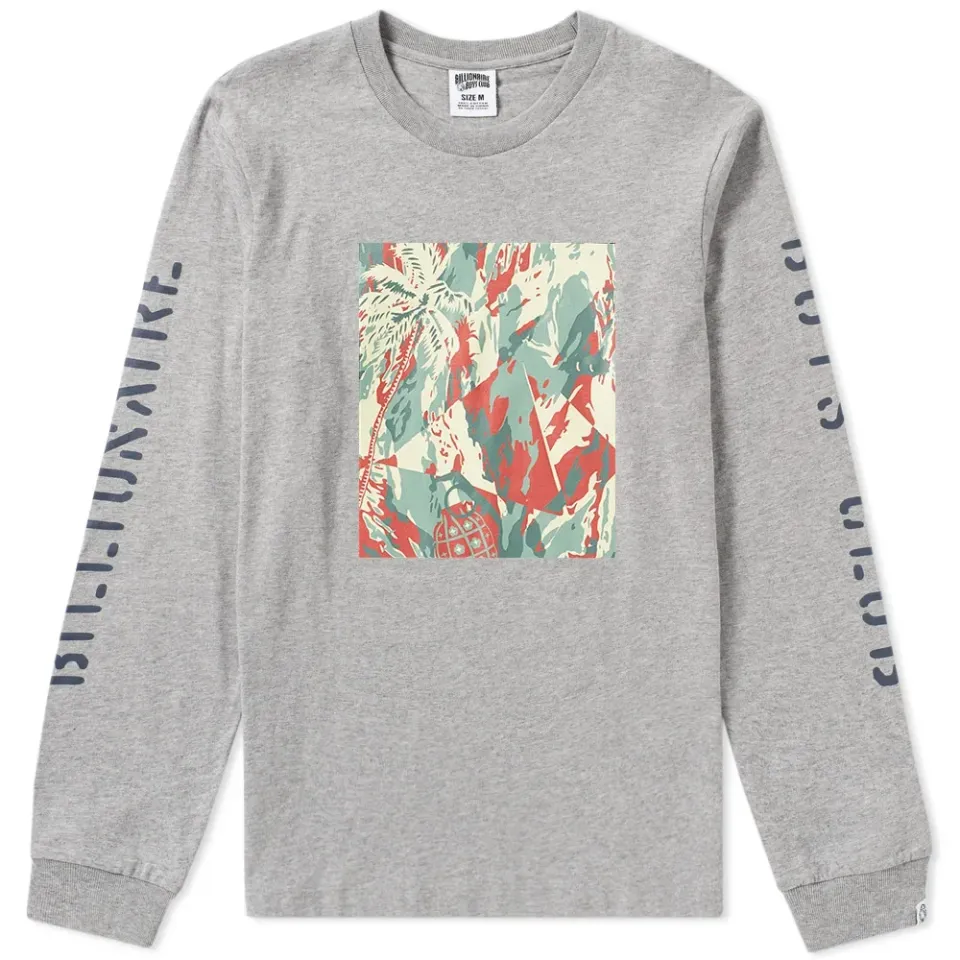 Long Sleeve Lizard Camo Tile Tee