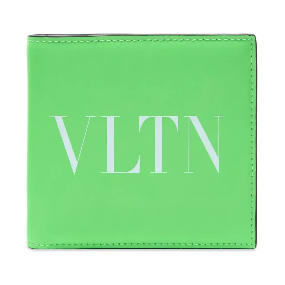 Fluo VLTN Leather Billfold Wallet