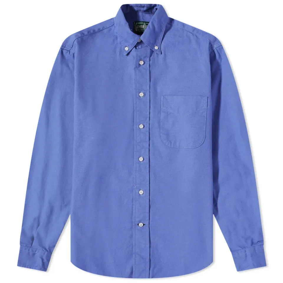 Button Down Overdyed Oxford Shirt - END. Excl