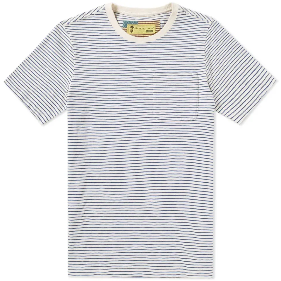 International Steve McQueen Patrol Stripe Pocket Tee