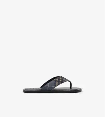Check Pavilion Sandals​ in Wave blue