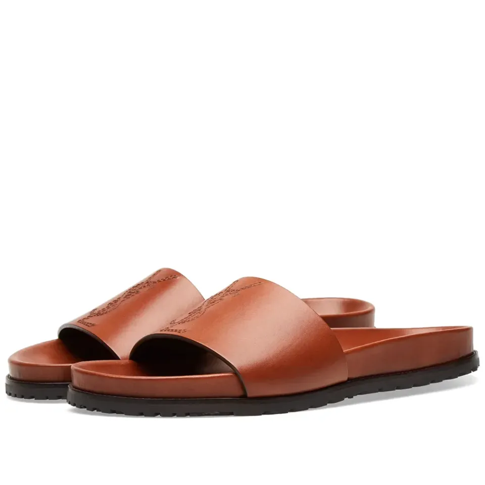 YSL Leather Slide