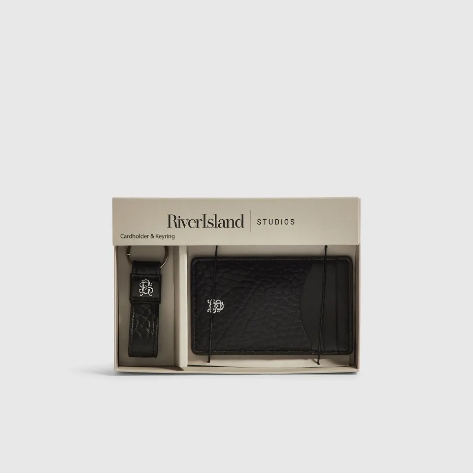 Faux Leather Cardholder Gift Set