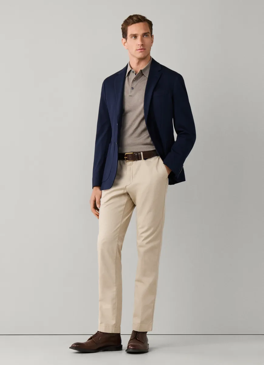Slim Fit Kensington Textured Canvas Chino