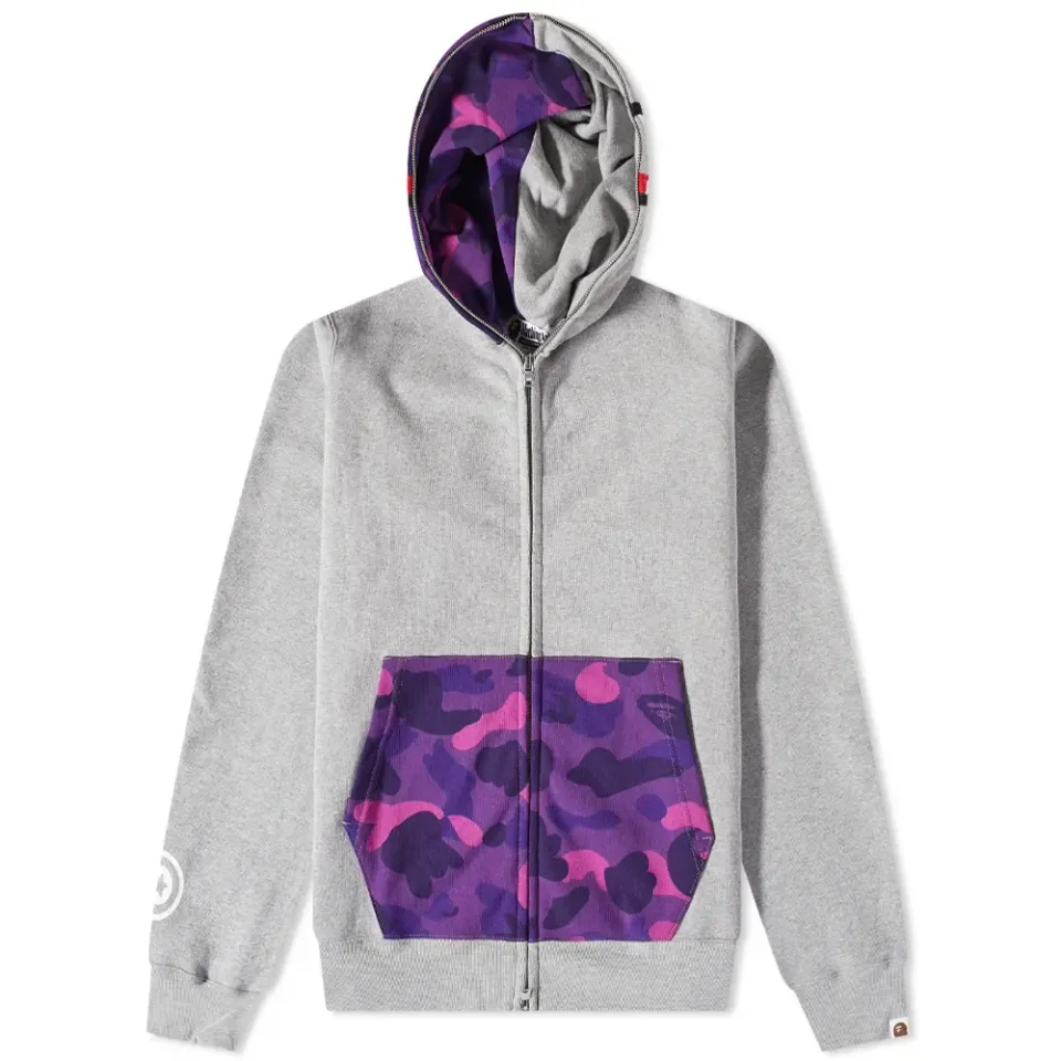 Colour Camo Shark Full Zip Hoody