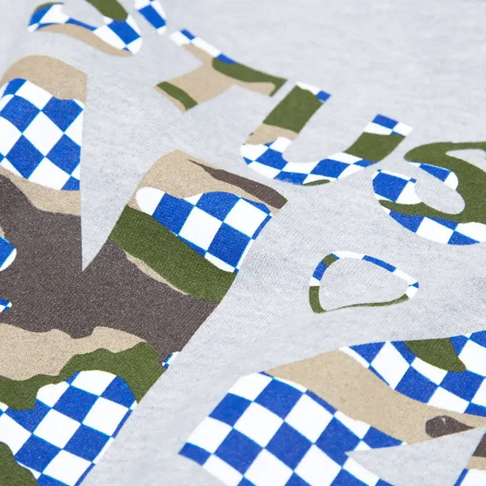 NO.4 Camo Check Crew Sweat