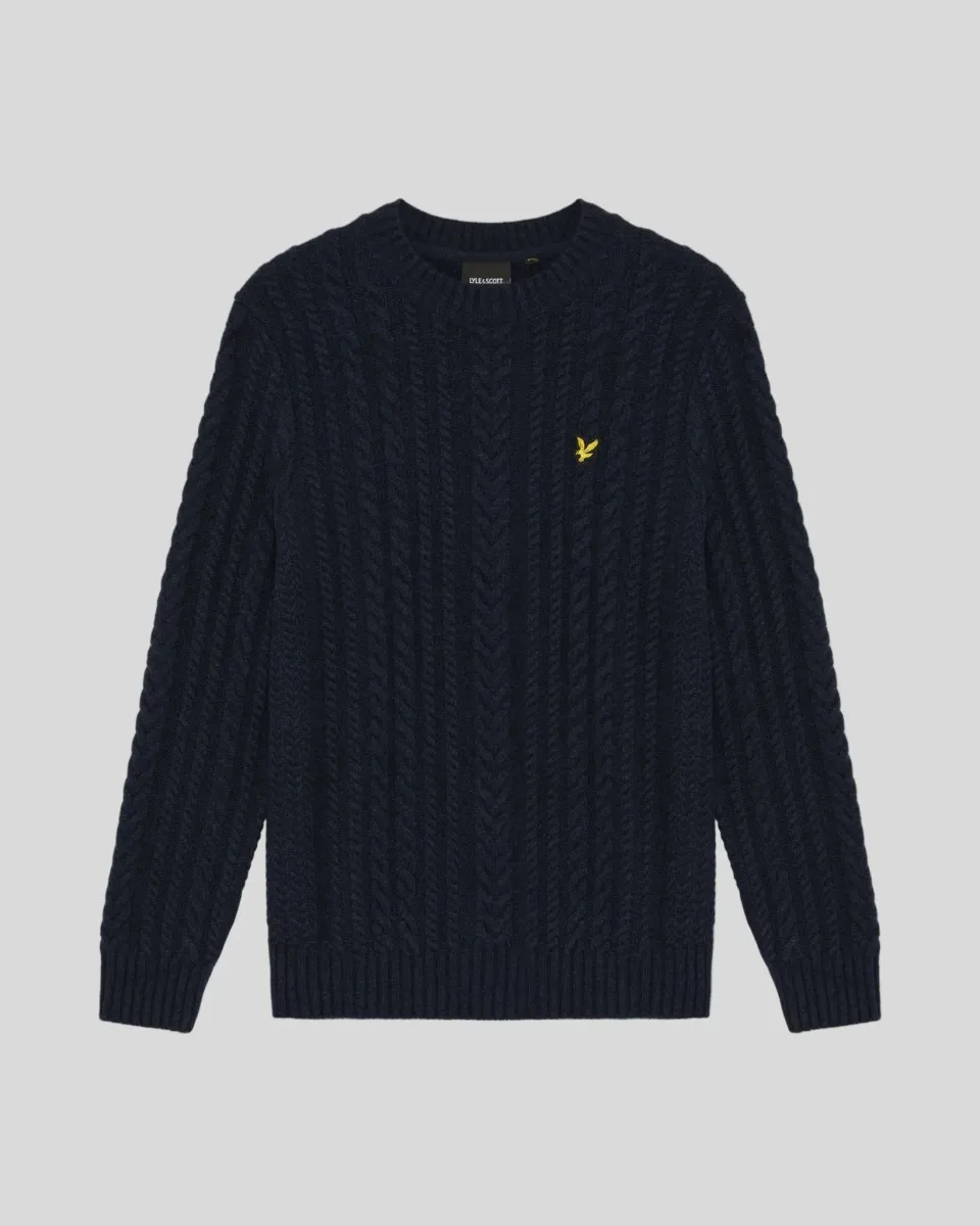 Cable Knit Crew Neck Jumper