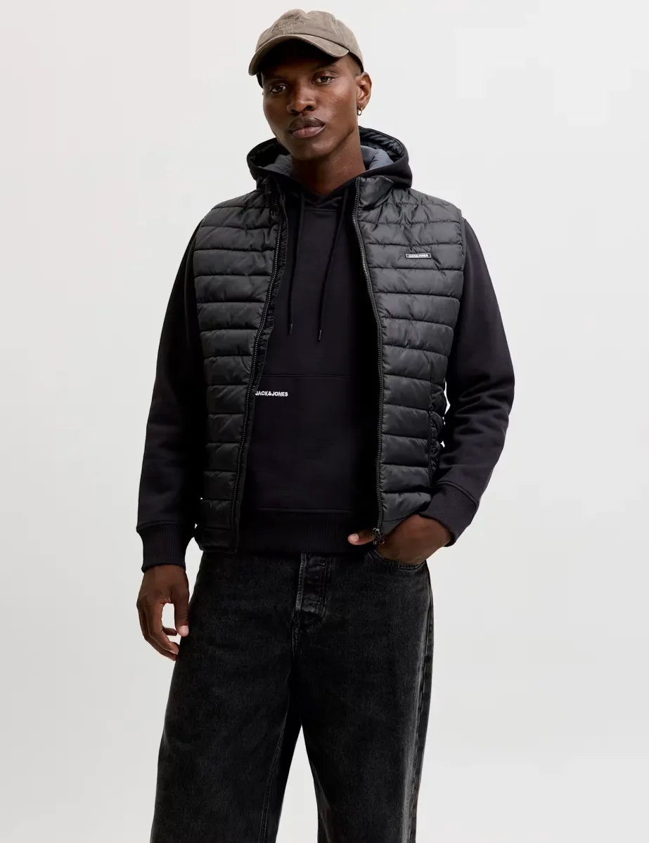 Lightweight Quilted Gilet Black