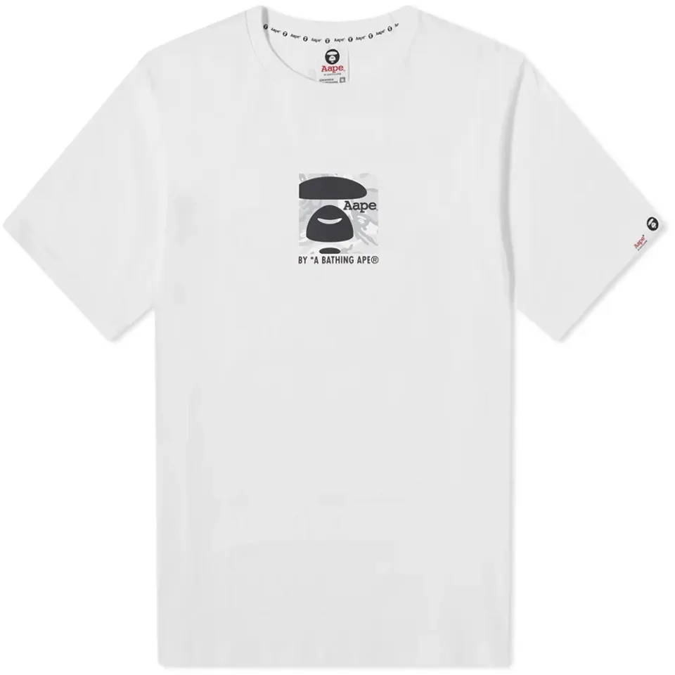 AAPE White Camo Small Box T-Shirt