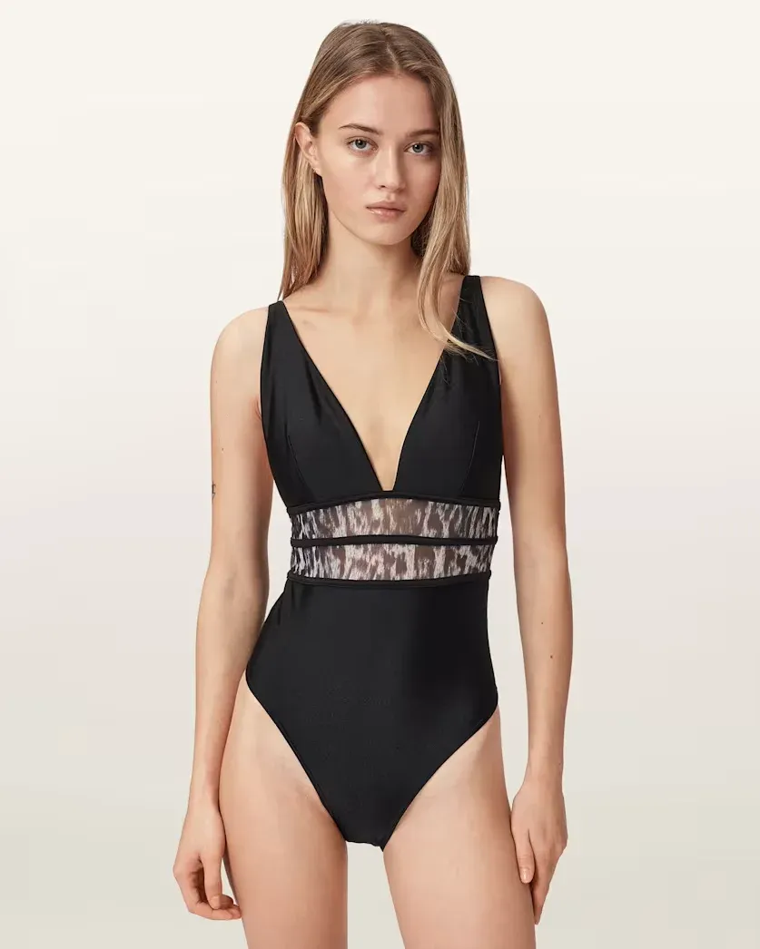 Xalia Sheer Mesh Swimsuit