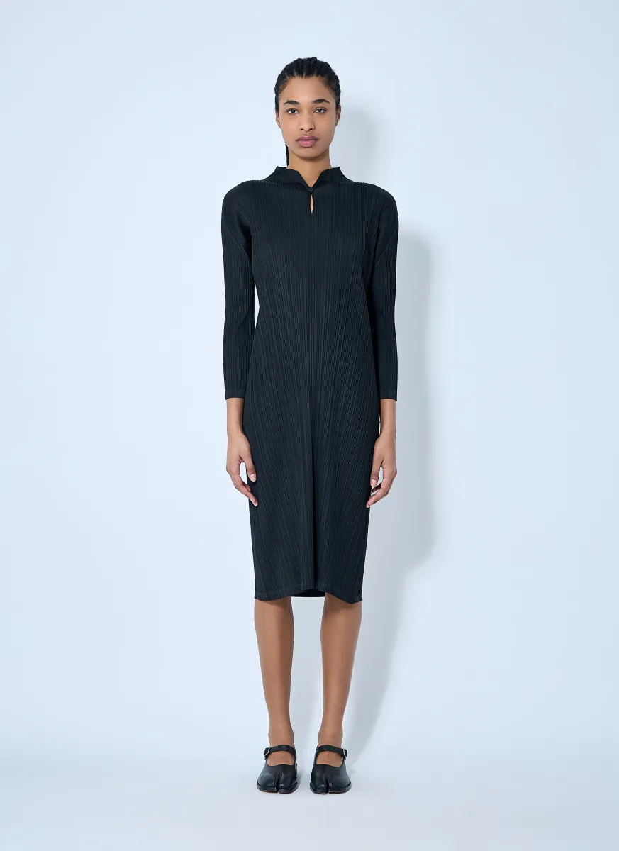 Pleated Midi Dress
