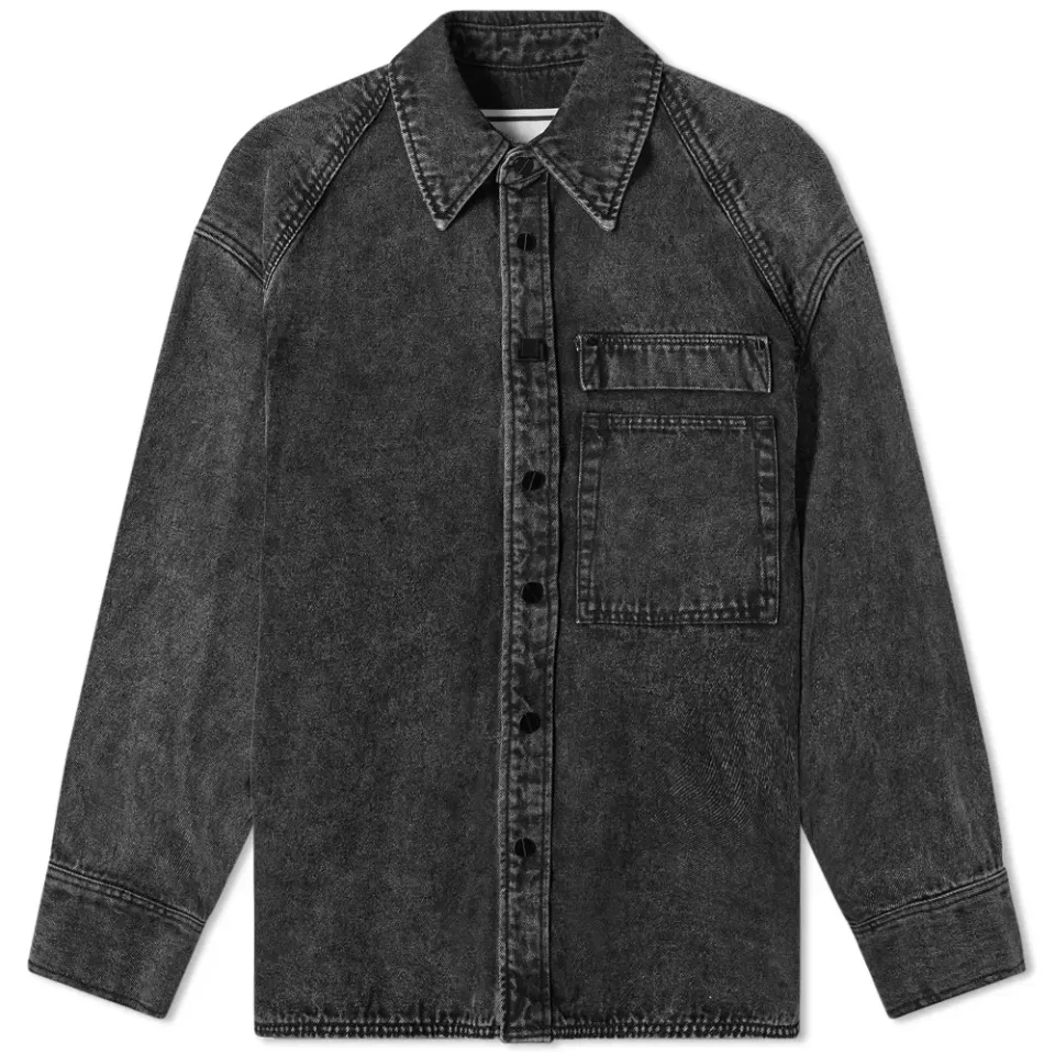 Back Logo Denim Shirt