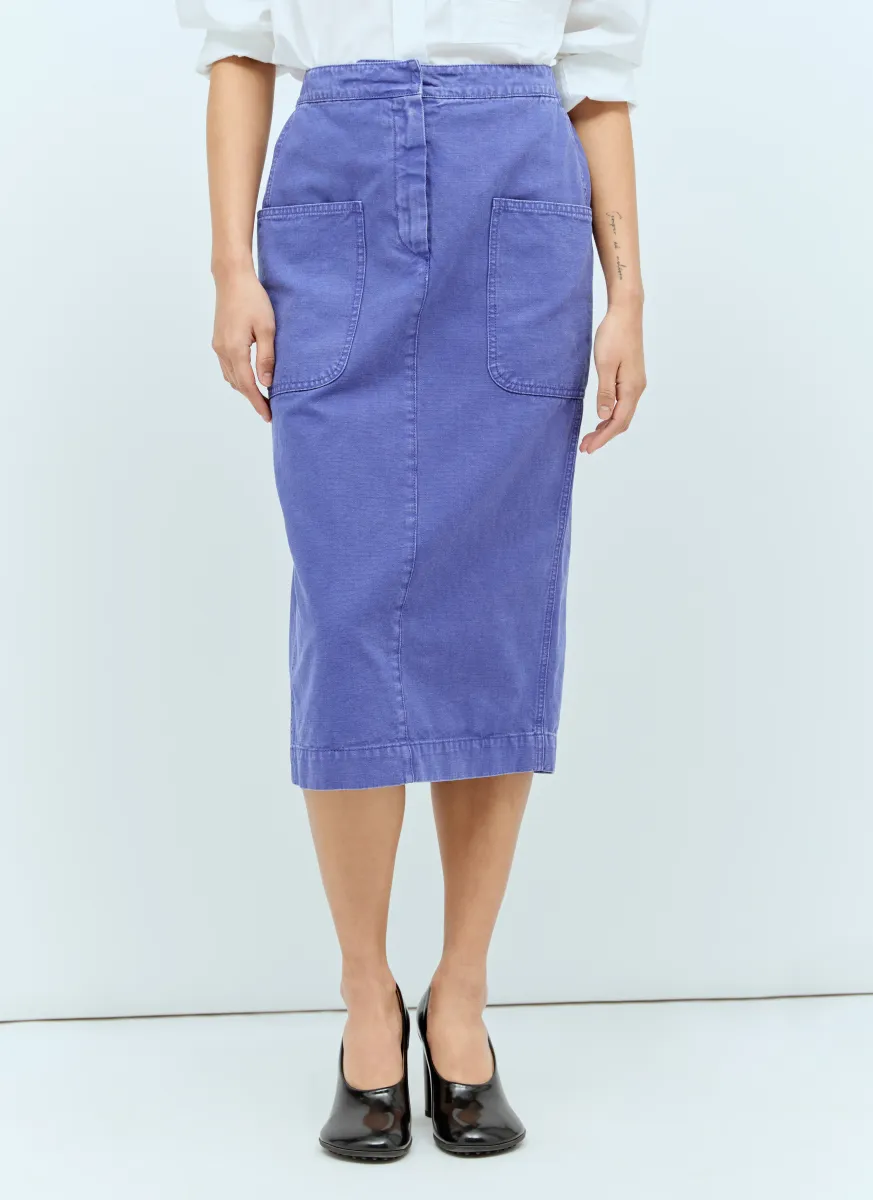 Canvas Pencil Skirt