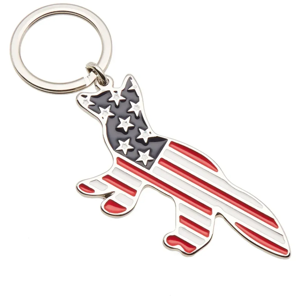 Maison Kitsuné Fox America Keyring