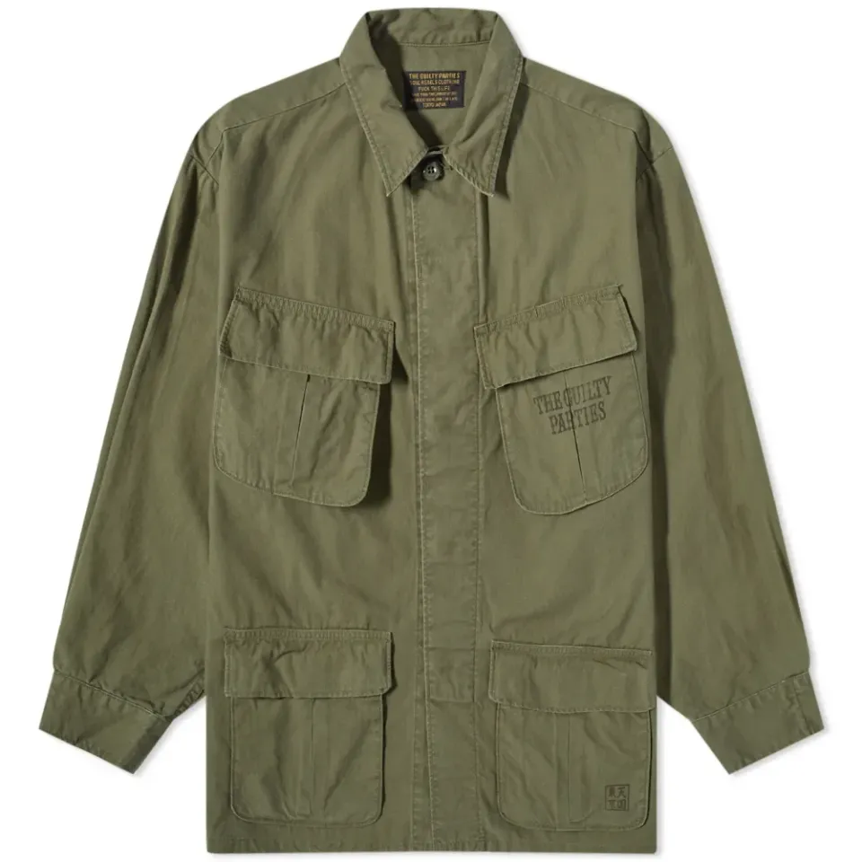 Guilty Parties Back Print Fatigue Jacket