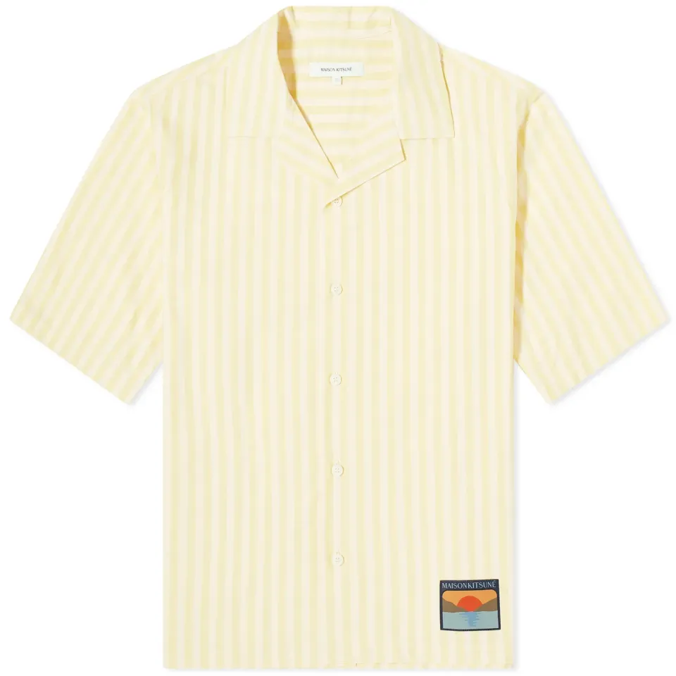 Maison Kitsuné Stripe Vacation Shirt