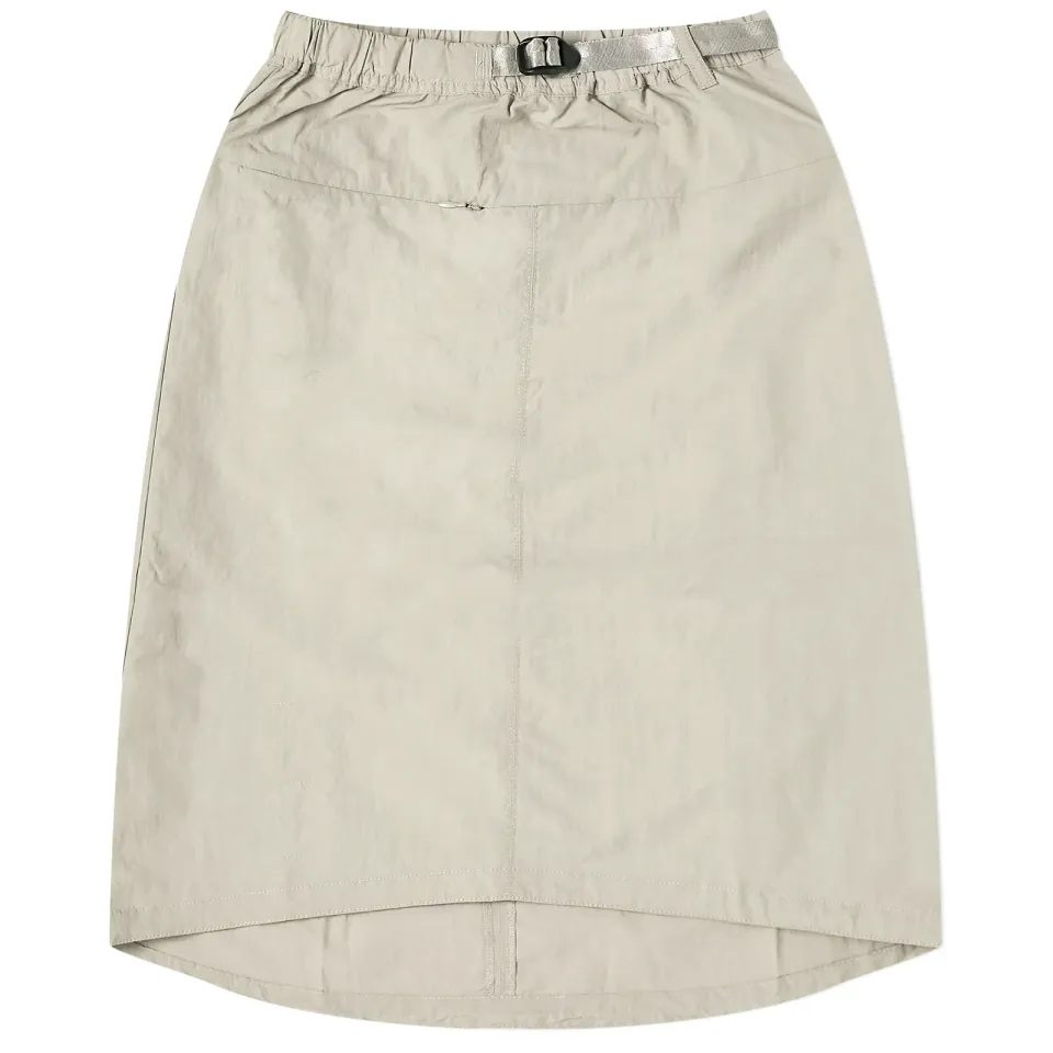 Nylon Packable Midi Skirt