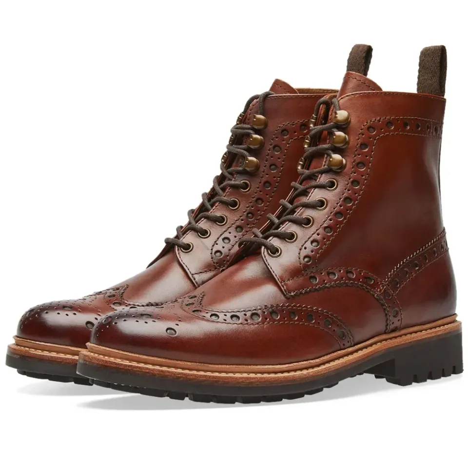 Fred Commando Sole Brogue Boot