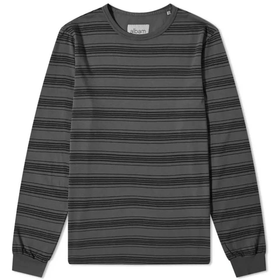 Long Sleeve Overdyed Stripe T-Shirt