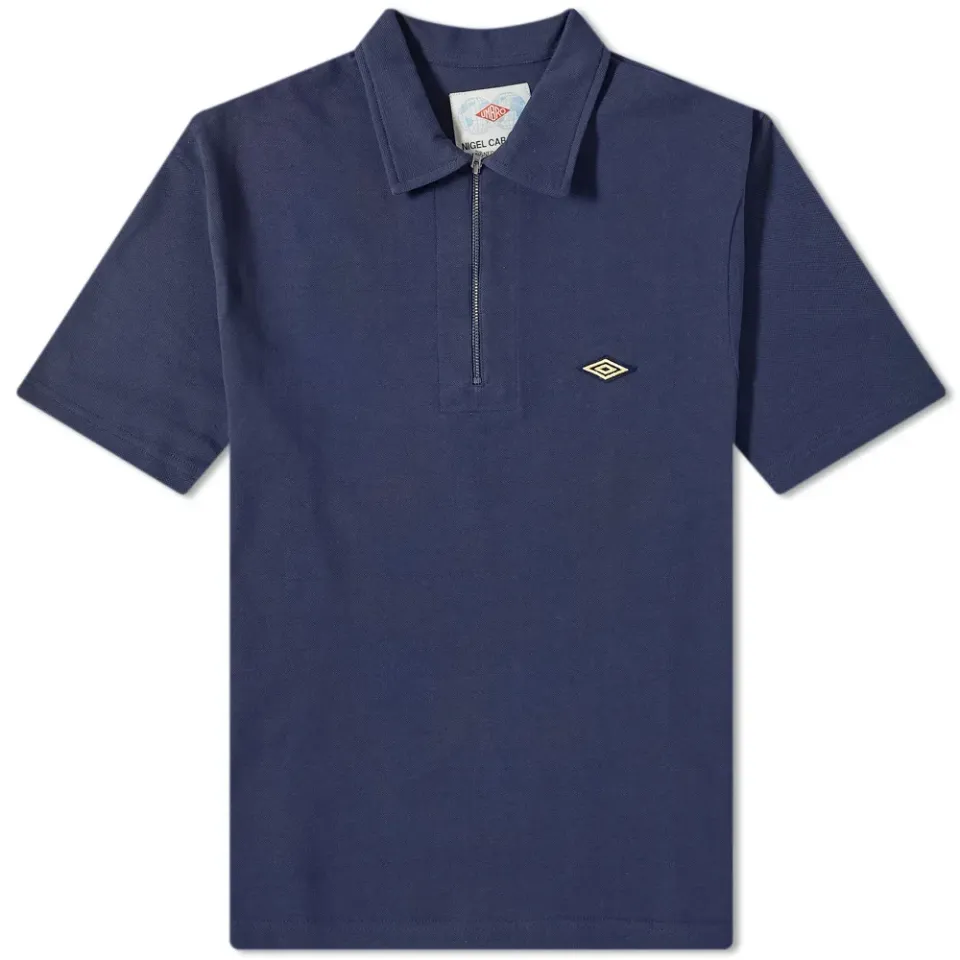 x Nigel Cabourn Half Zip Polo