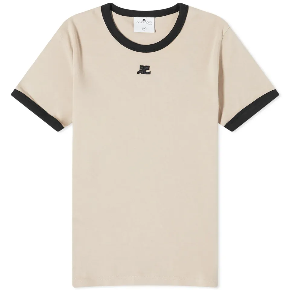 Courrèges Bumpy Contrast T-Shirt