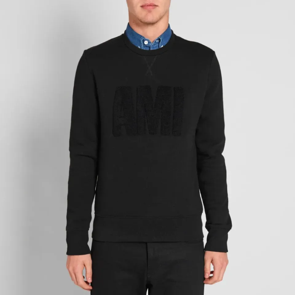 AMI Tonal Logo Crew Sweat