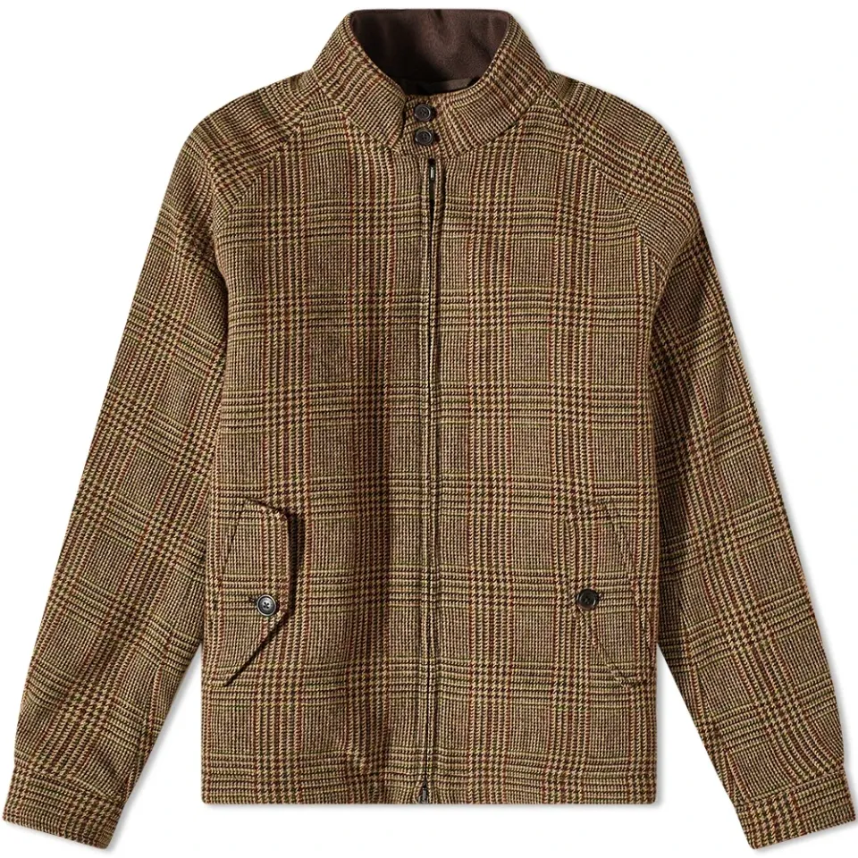 G4 Check Wool Harrington Jacket