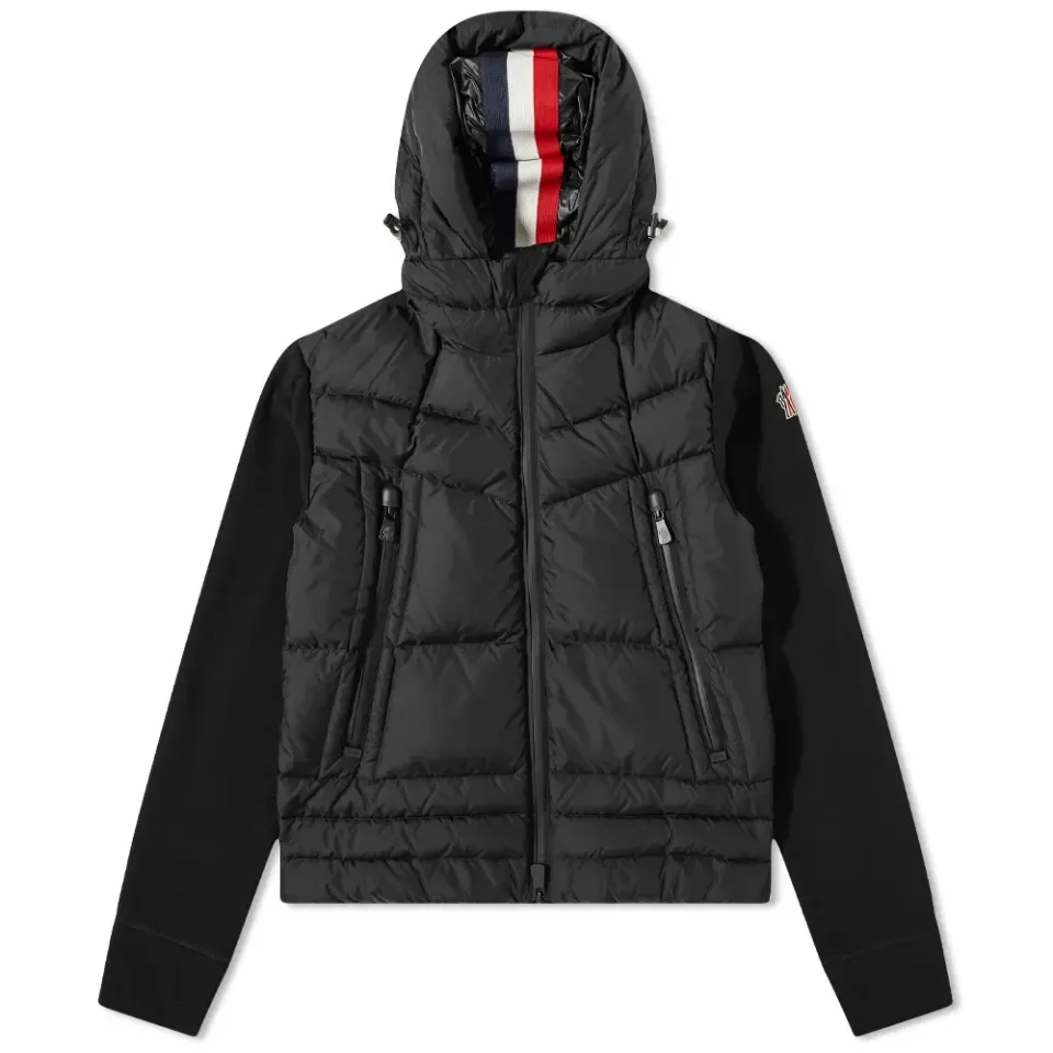 Hooded Knit Down Jacket