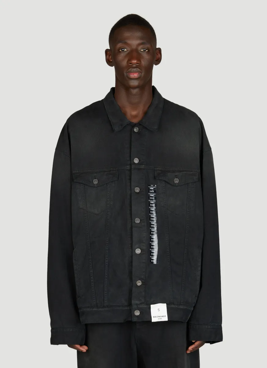 Size Sticker Denim Jacket