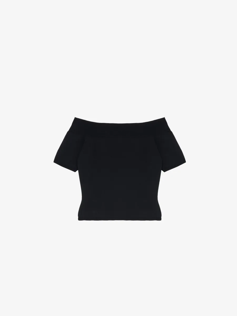 Off-The-Shoulder Knit Top