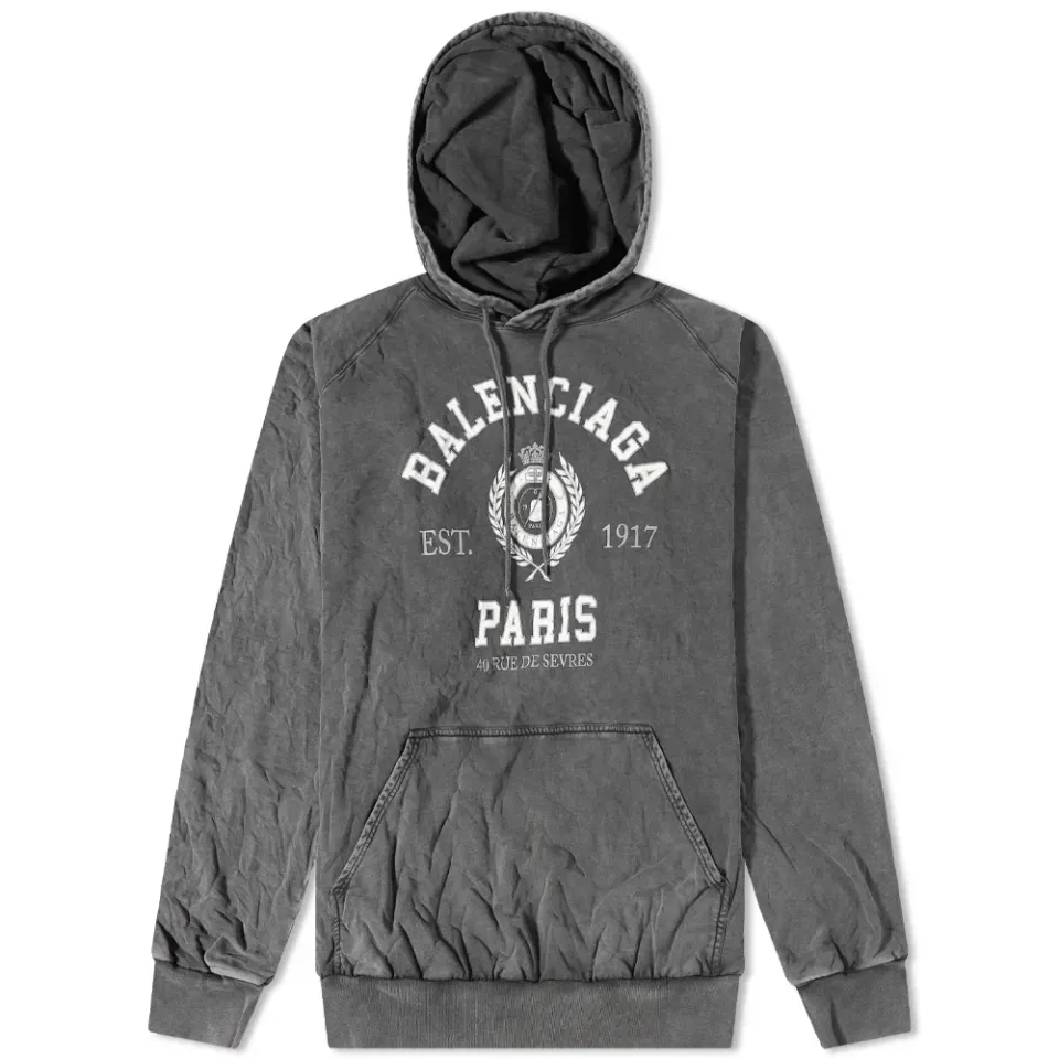 Varsity Logo Oversized Popover Hoody
